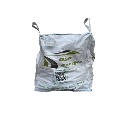 Bulk geperste boomstammen – Big Bag (200 kg) – 100 % natuurlijk