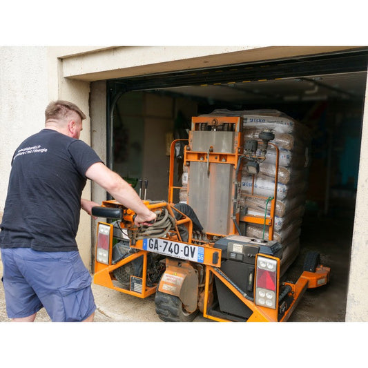 ISKO houtpellets – Halve pallet (35 zakken, 525 kg) – DIN+ certificering